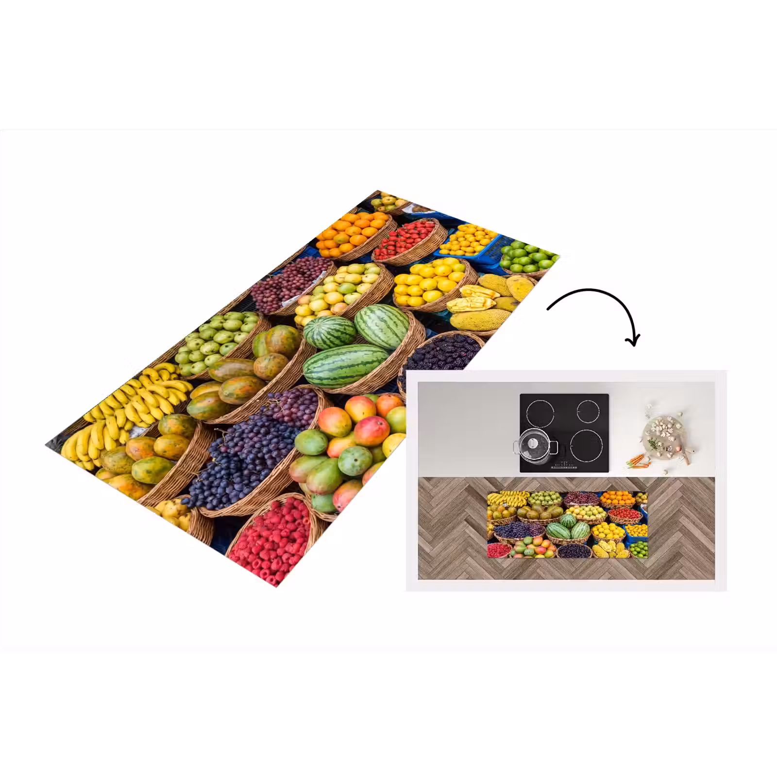 Keukenloper - Fruit - Markt - Kleurrijk — 1