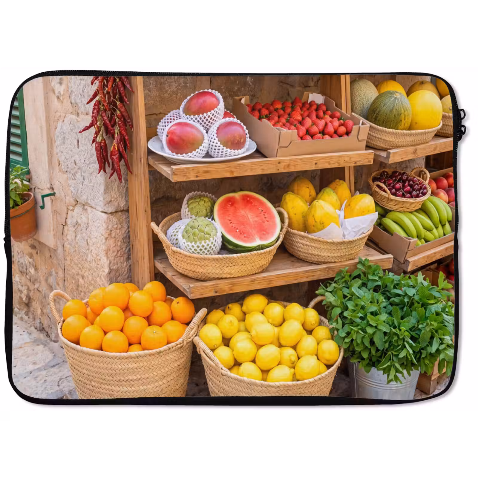 Laptophoes - Fruit - Markt - Vers — 1