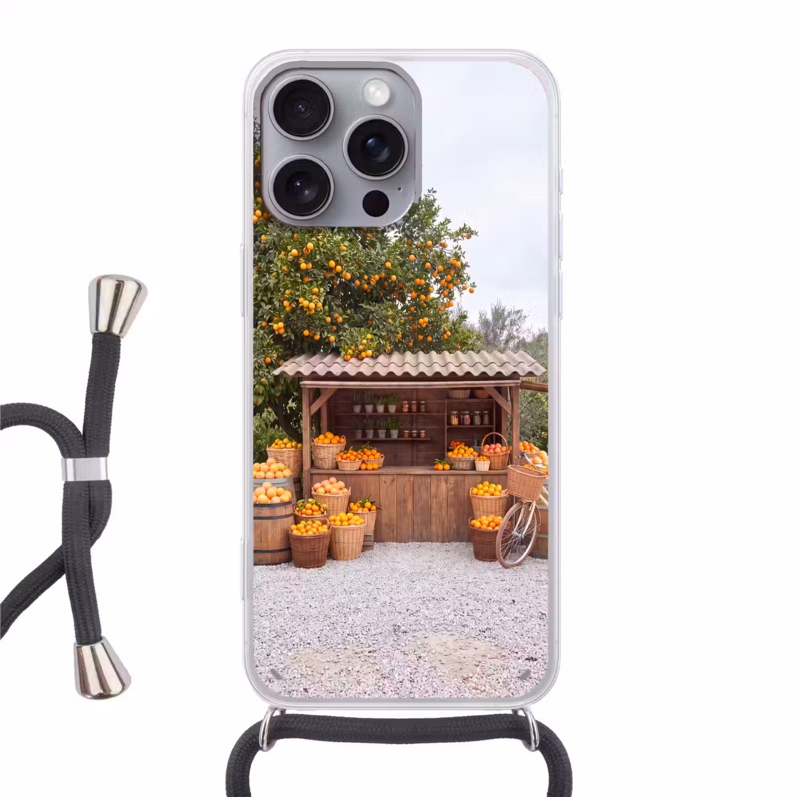 Telefoonhoesje met koord - Fruit - Markt - Landelijk — 1