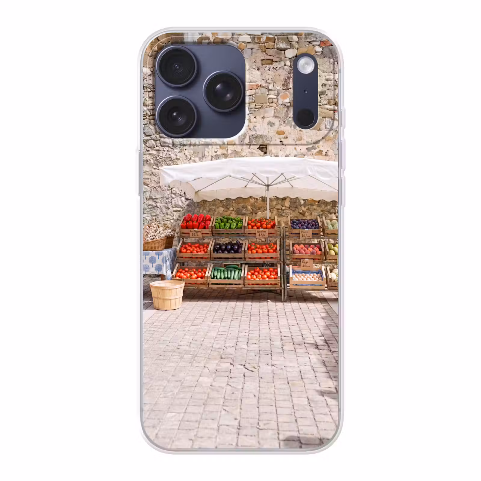 Telefoonhoesje Softcase - Eten - Markt - Vers — 1