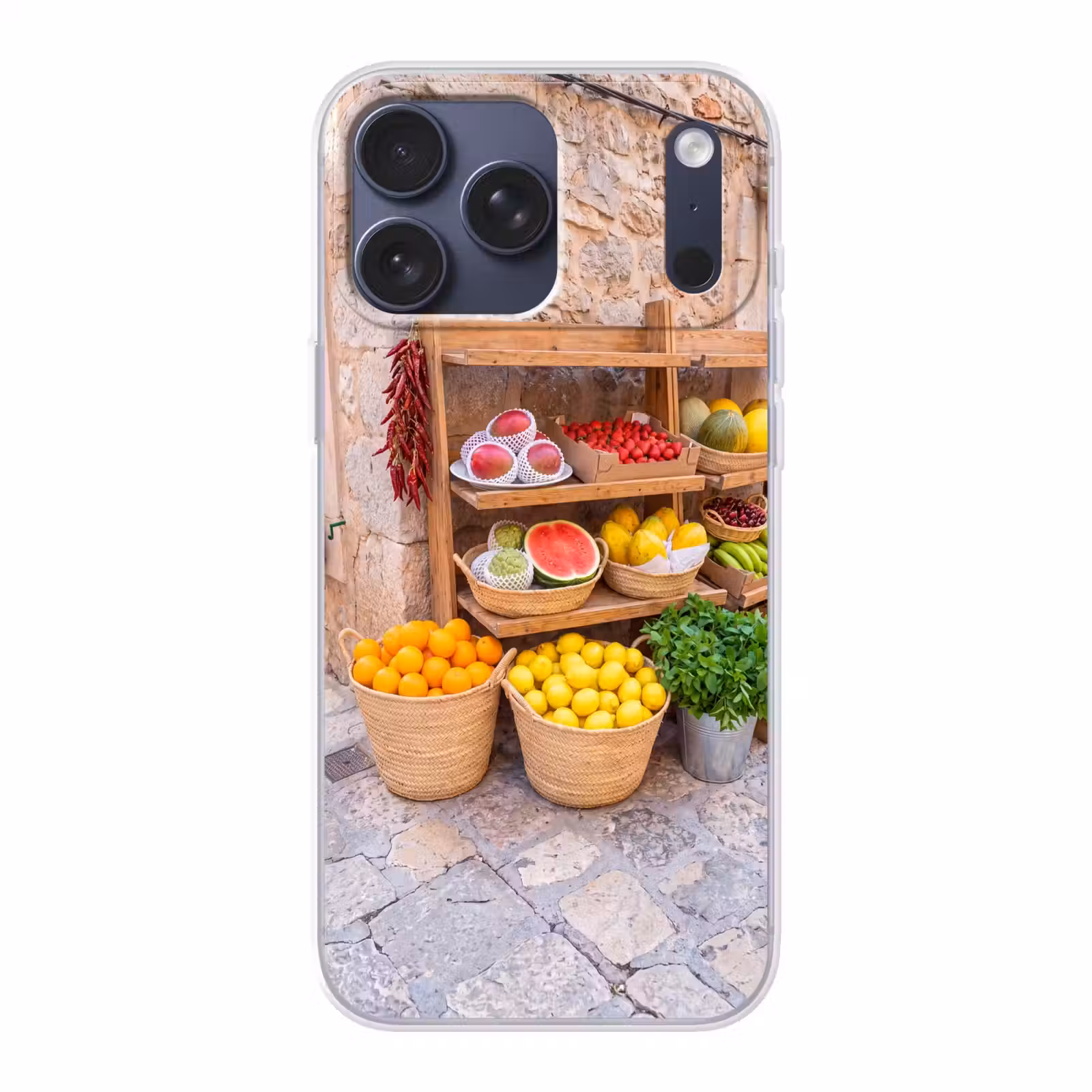 Telefoonhoesje Softcase - Fruit - Markt - Vers — 1