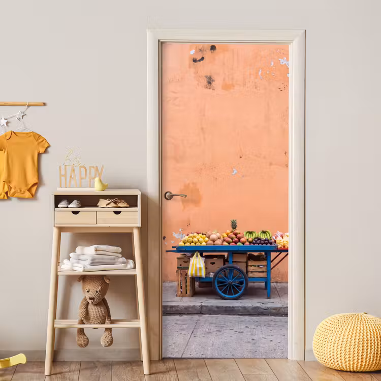 Deursticker - Fruit - Kar - Straat — 6