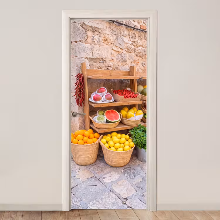 Deursticker - Fruit - Markt - Vers — 1