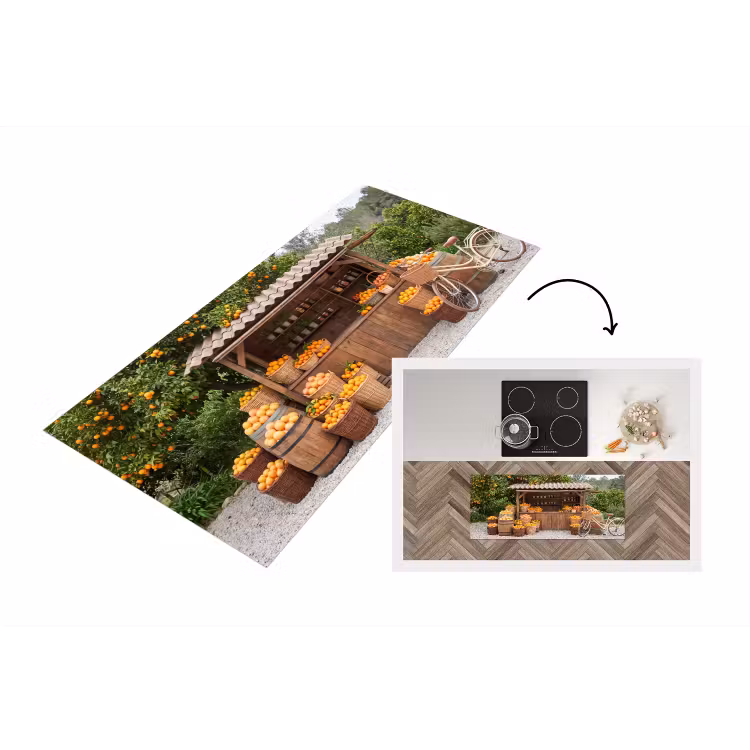 Keukenloper - Fruit - Markt - Landelijk — 1