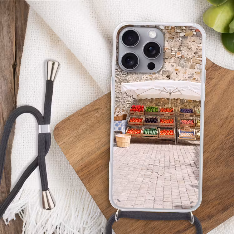 Telefoonhoesje met koord - Eten - Markt - Vers — 3
