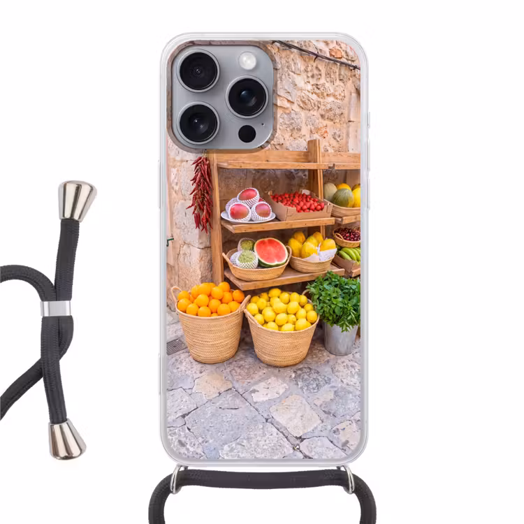 Telefoonhoesje met koord - Fruit - Markt - Vers — 1