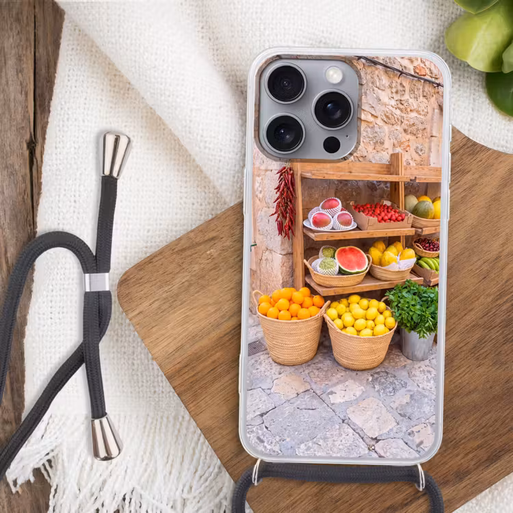 Telefoonhoesje met koord - Fruit - Markt - Vers — 3