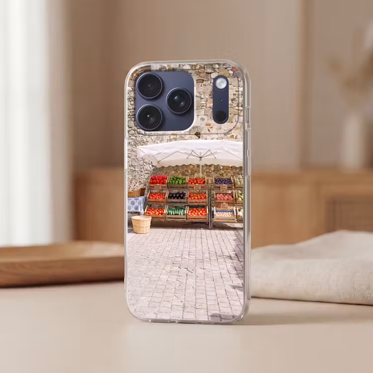 Telefoonhoesje Softcase - Eten - Markt - Vers — 3