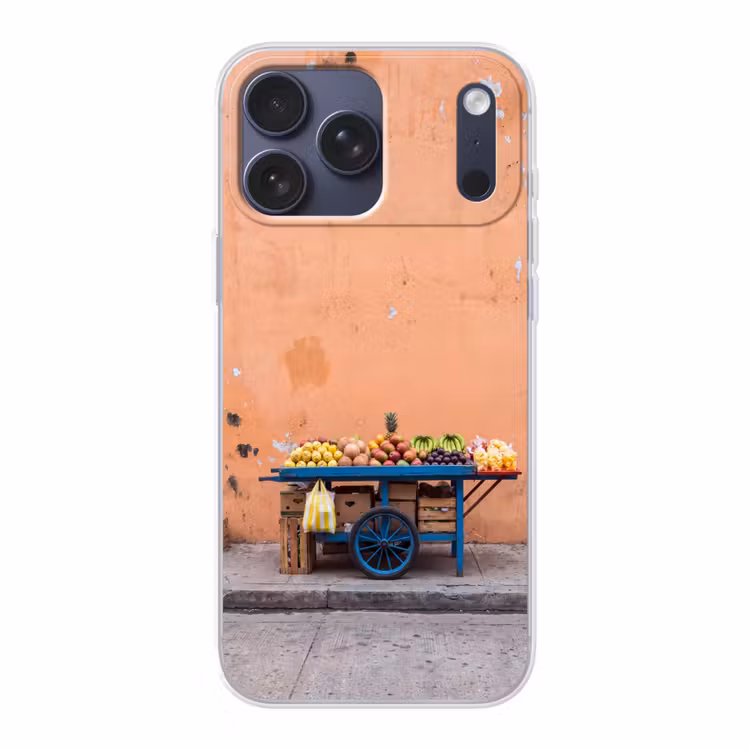 Telefoonhoesje Softcase - Fruit - Kar - Straat — 1