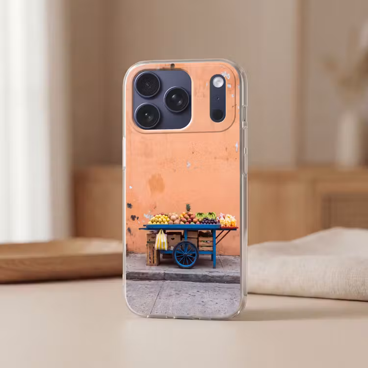 Telefoonhoesje Softcase - Fruit - Kar - Straat — 3