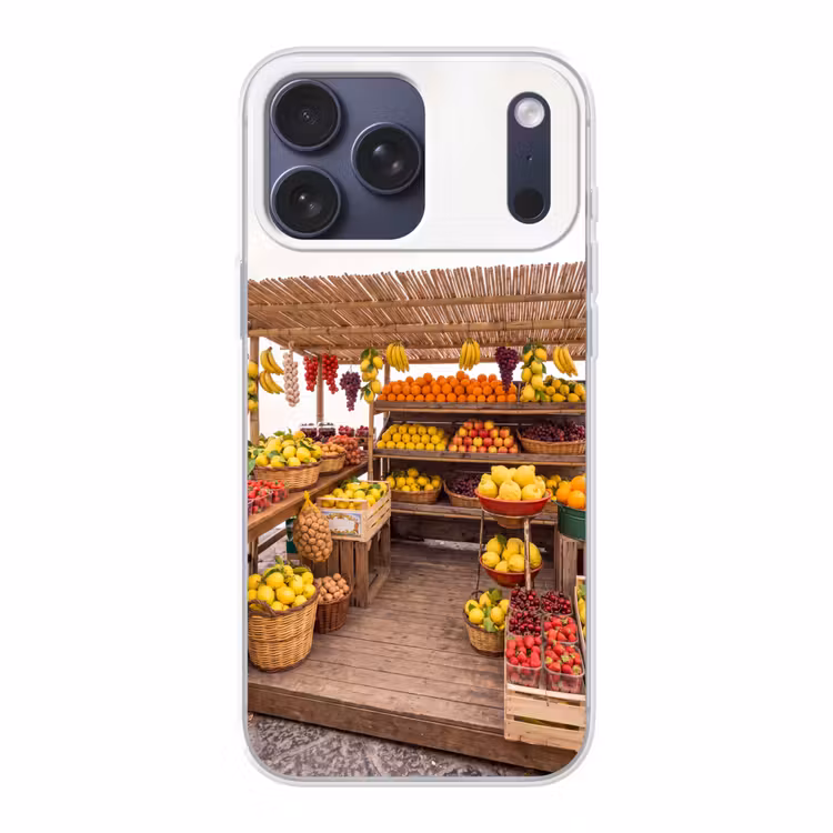 Telefoonhoesje Softcase - Marktkraam - Fruit - Vers — 1