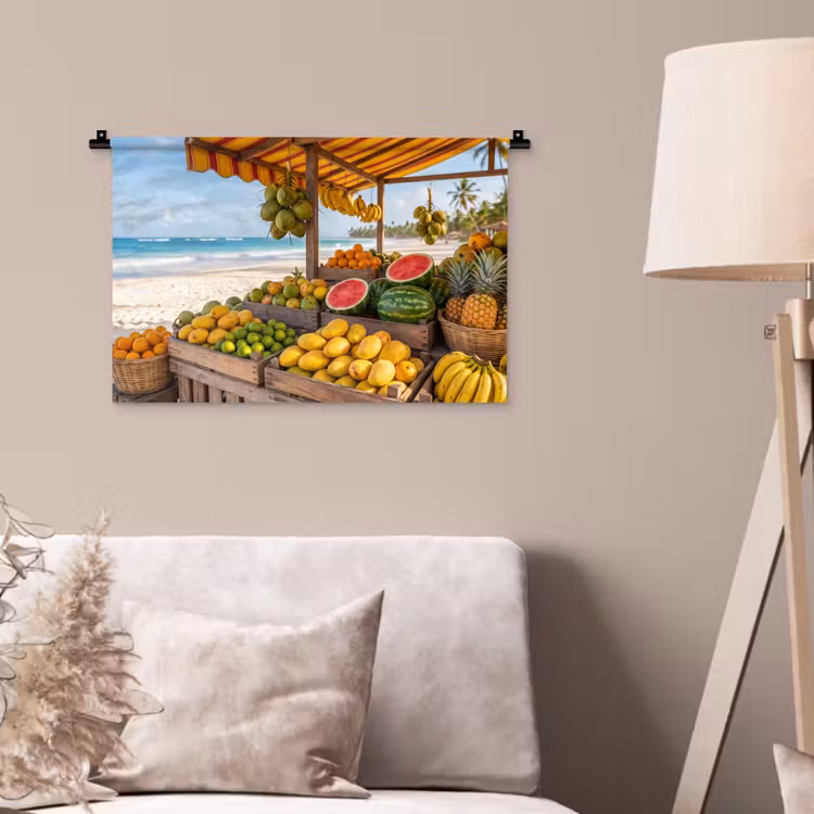 Wandkleed - Fruit - Strand - Tropisch — 2