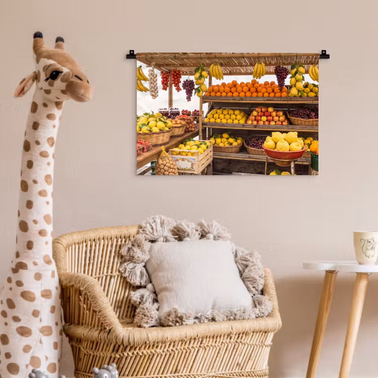 Wandkleed - Marktkraam - Fruit - Vers — 5