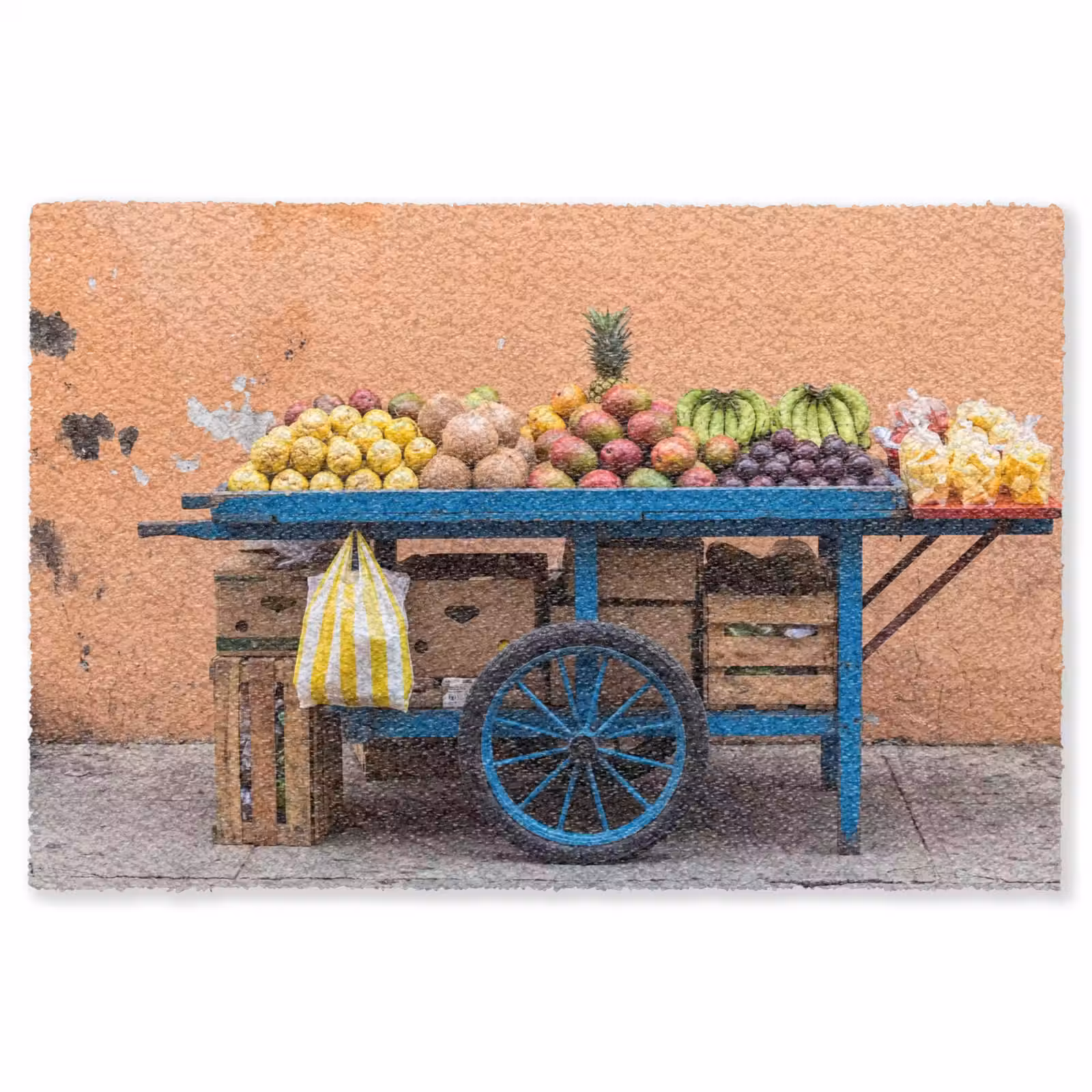 Vloerkleed - Fruit - Kar - Straat — 1