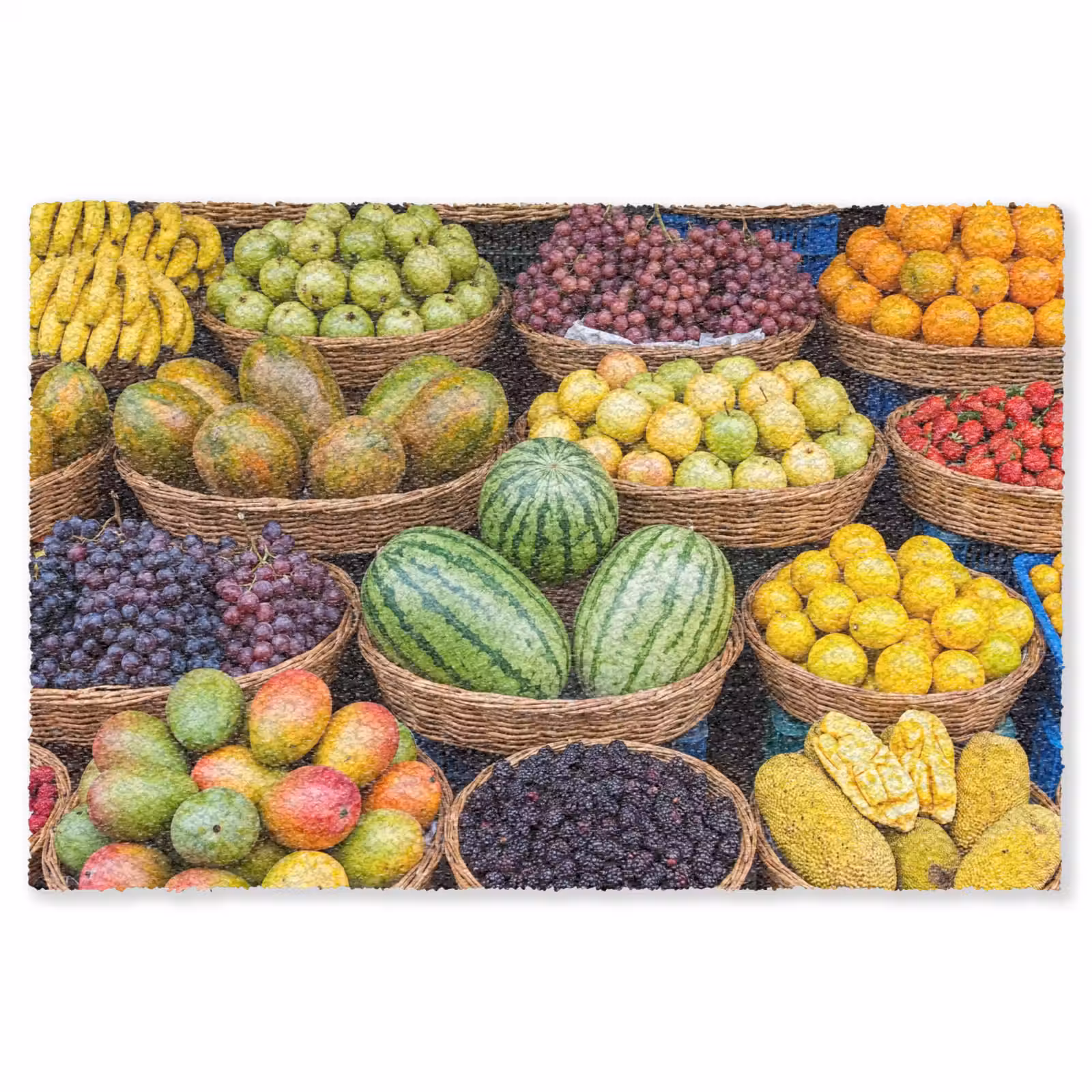 Vloerkleed - Fruit - Markt - Kleurrijk — 1