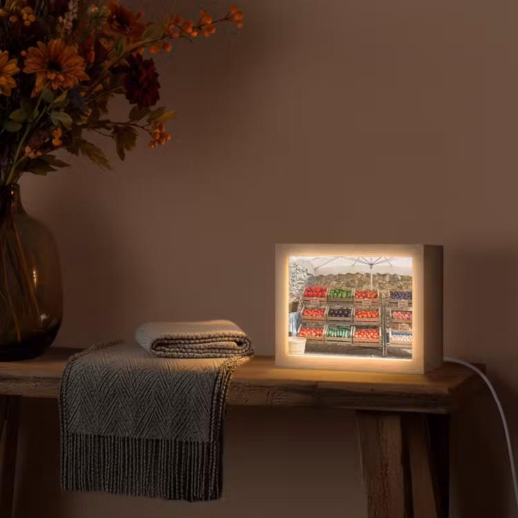Lightbox - Wandlamp - Eten - Markt - Vers — 5