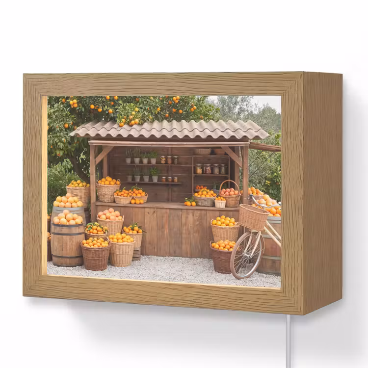 Lightbox - Wandlamp - Fruit - Markt - Landelijk — 1