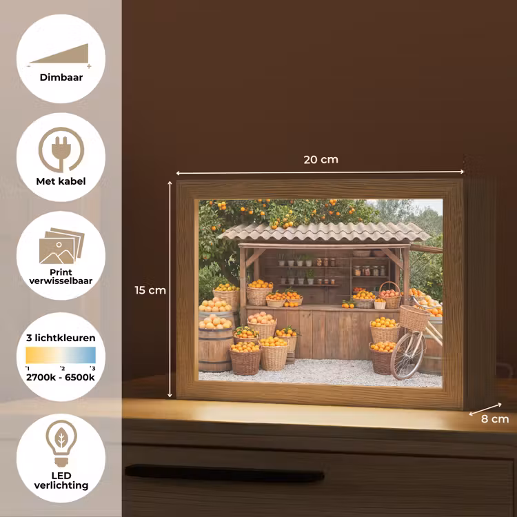 Lightbox - Wandlamp - Fruit - Markt - Landelijk — 9