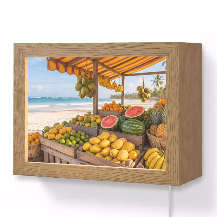 Lightbox - Wandlamp - Fruit - Strand - Tropisch — 1
