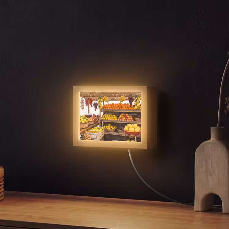 Lightbox - Wandlamp - Marktkraam - Fruit - Vers — 2