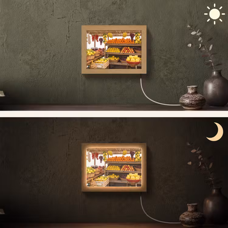 Lightbox - Wandlamp - Marktkraam - Fruit - Vers — 3