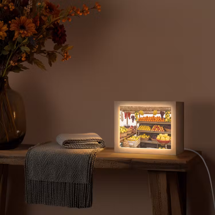 Lightbox - Wandlamp - Marktkraam - Fruit - Vers — 5