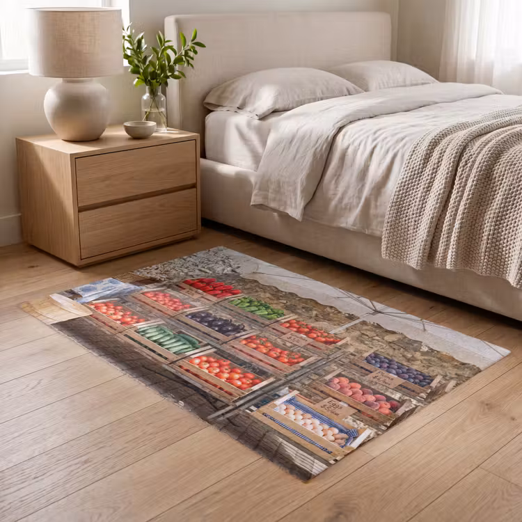 Vloerkleed - Eten - Markt - Vers — 5