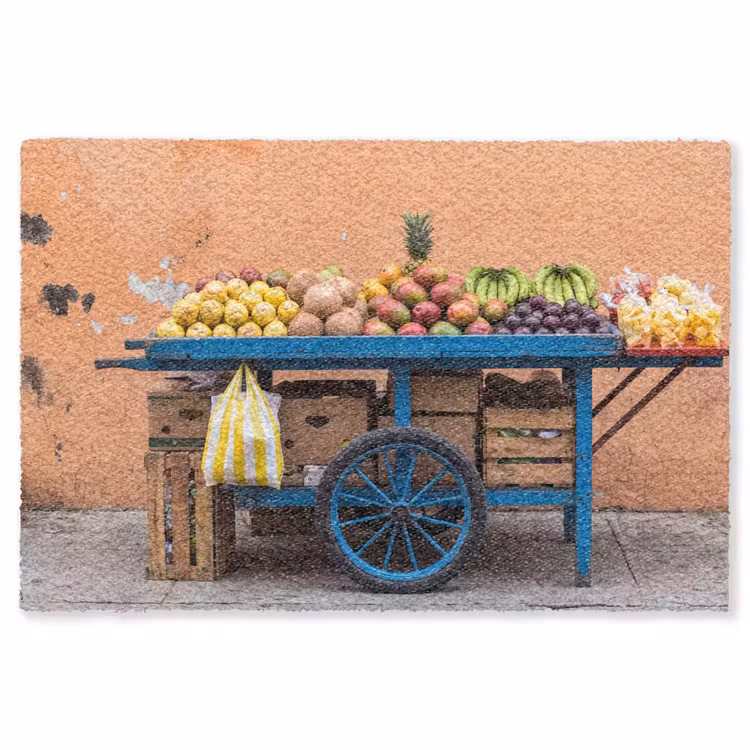 Vloerkleed - Fruit - Kar - Straat — 1