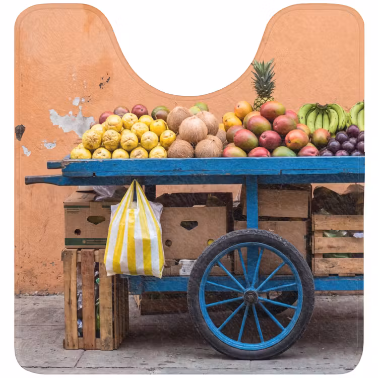 Wc Mat - Fruit - Kar - Straat — 1