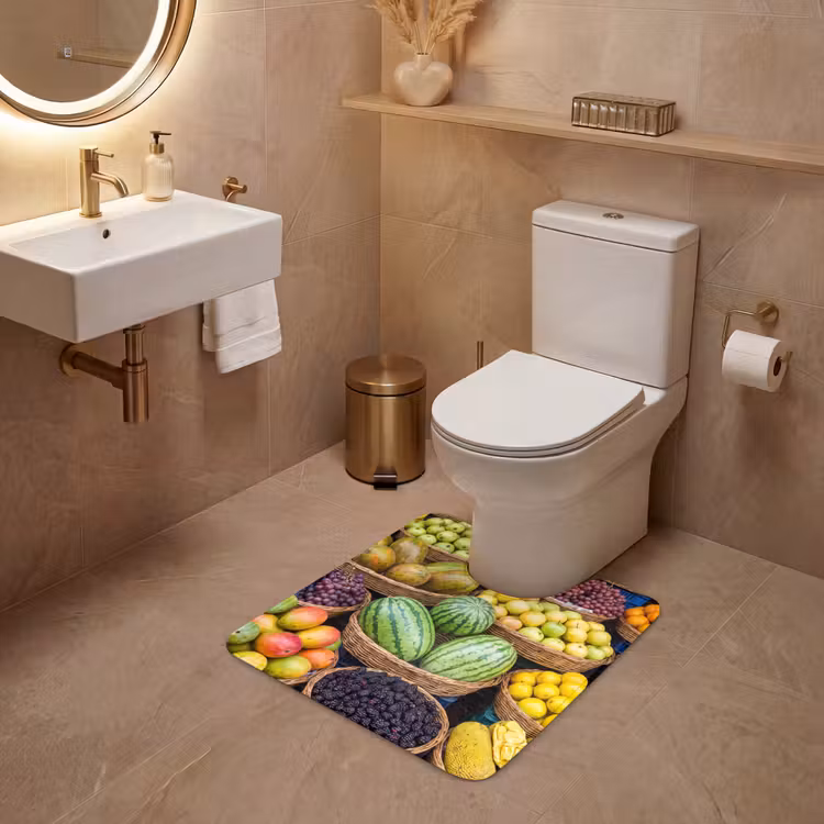 Wc Mat - Fruit - Markt - Kleurrijk — 3