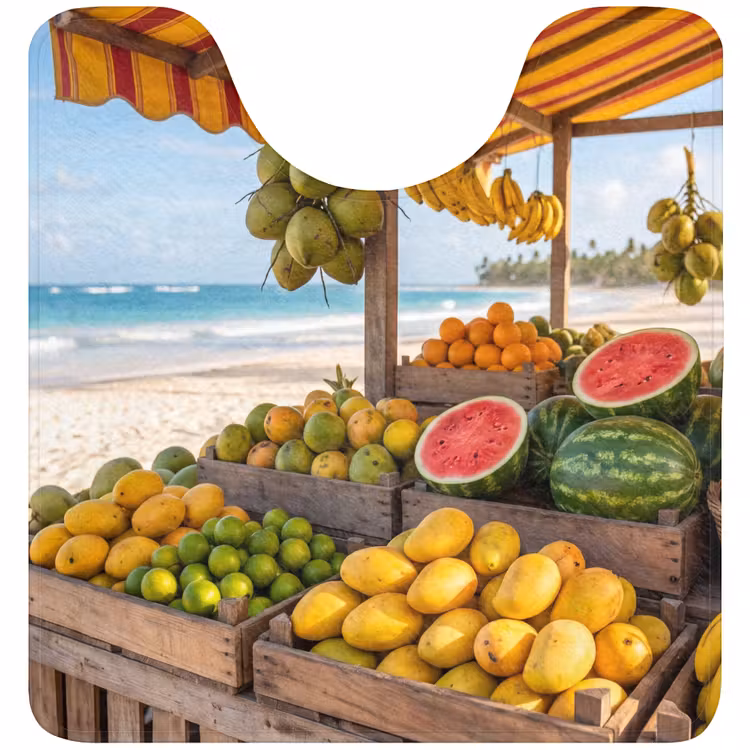 Wc Mat - Fruit - Strand - Tropisch — 1