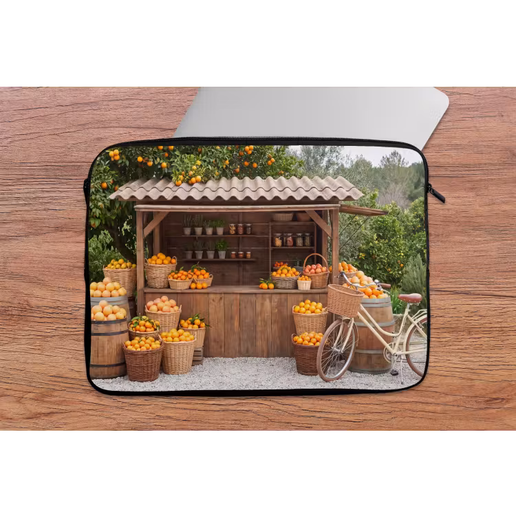Laptophoes - Fruit - Markt - Landelijk — 2