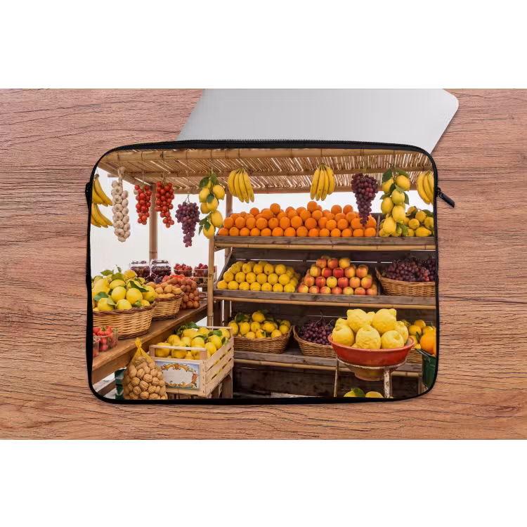 Laptophoes - Marktkraam - Fruit - Vers — 2