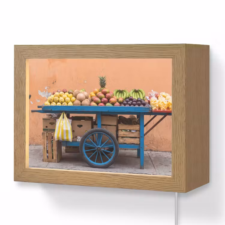 Lightbox - Wandlamp - Fruit - Kar - Straat — 1