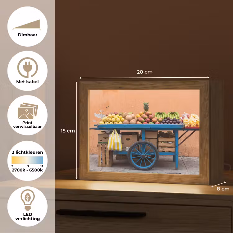 Lightbox - Wandlamp - Fruit - Kar - Straat — 9