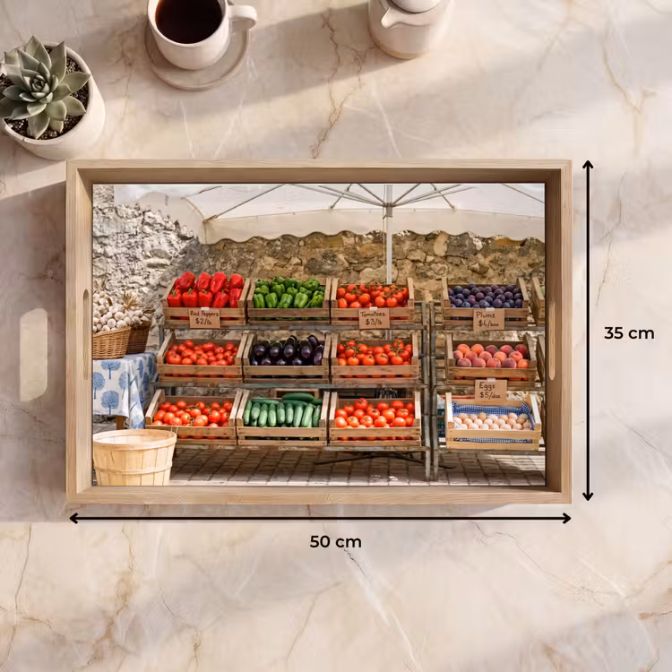 Dienblad - Eten - Markt - Vers — 9