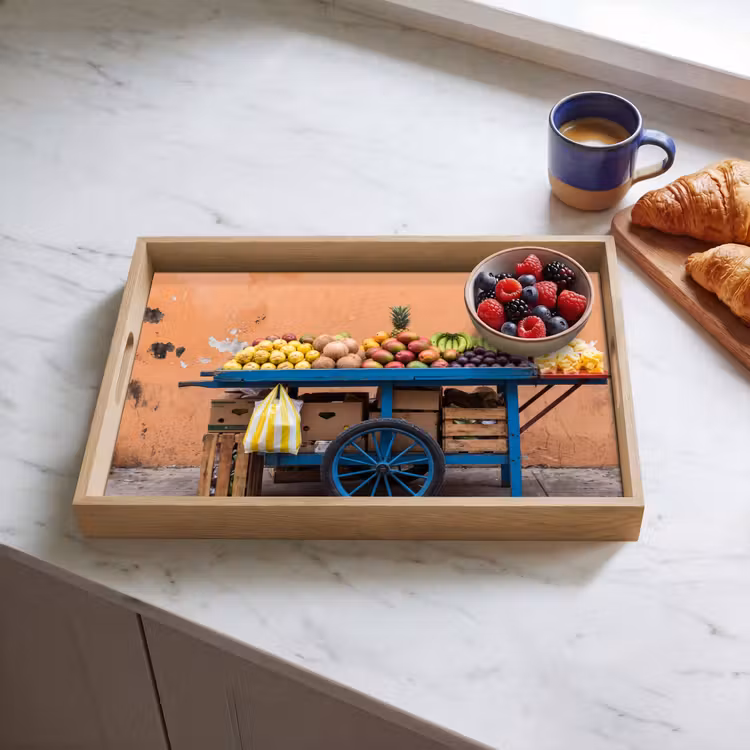 Dienblad - Fruit - Kar - Straat — 4