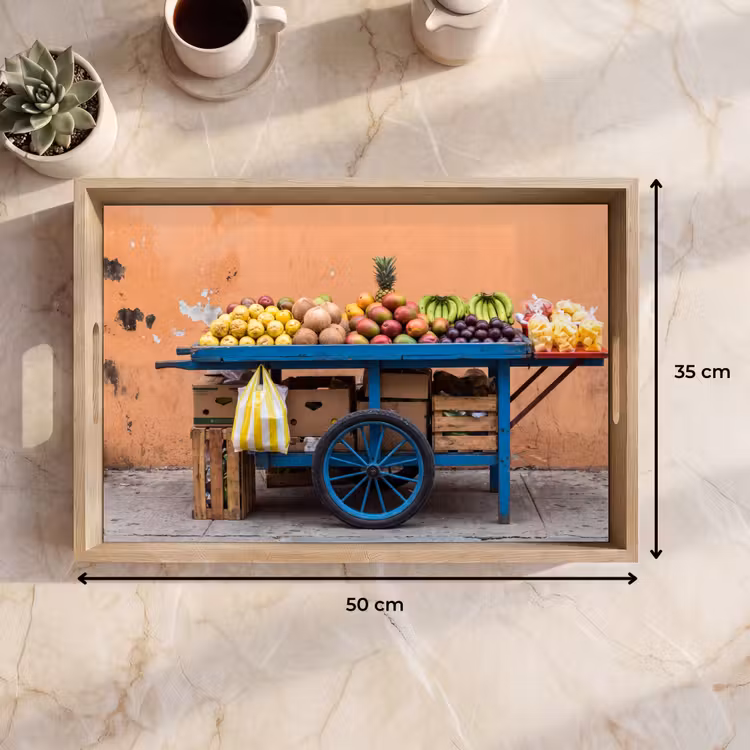 Dienblad - Fruit - Kar - Straat — 9