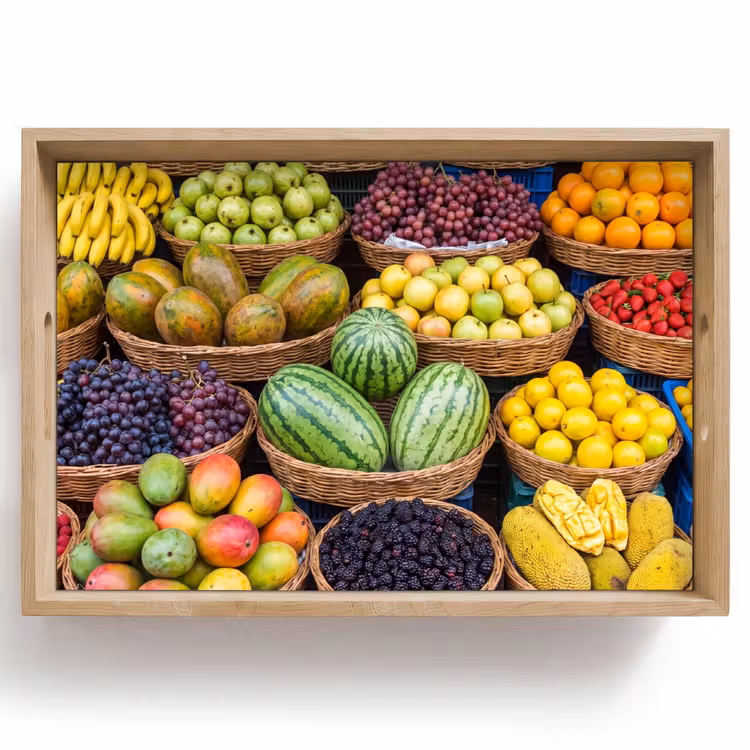 Dienblad - Fruit - Markt - Kleurrijk — 1
