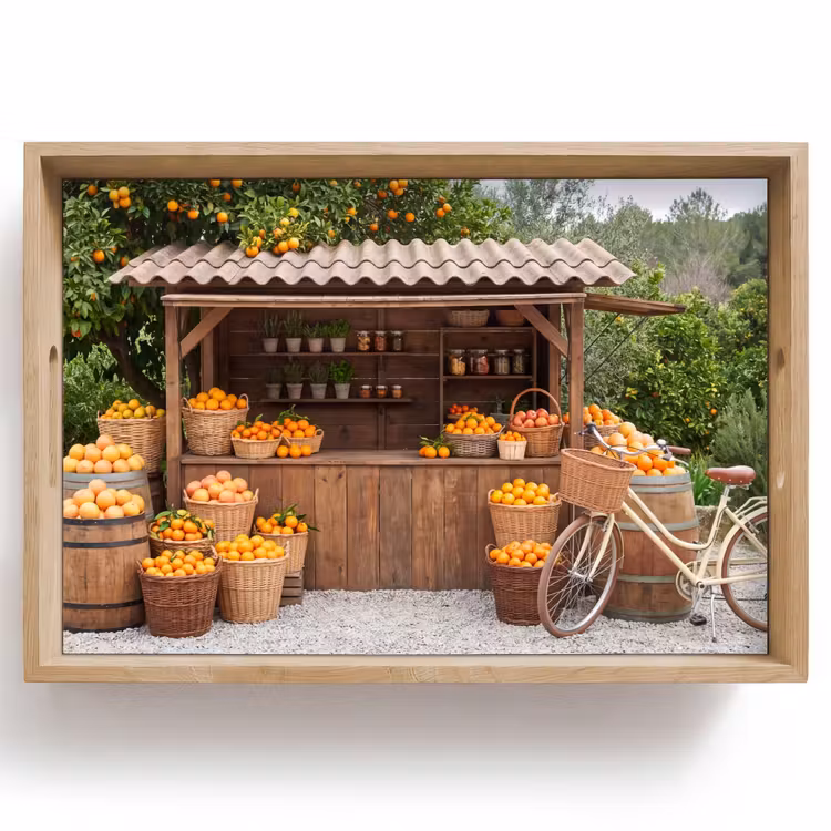 Dienblad - Fruit - Markt - Landelijk — 1