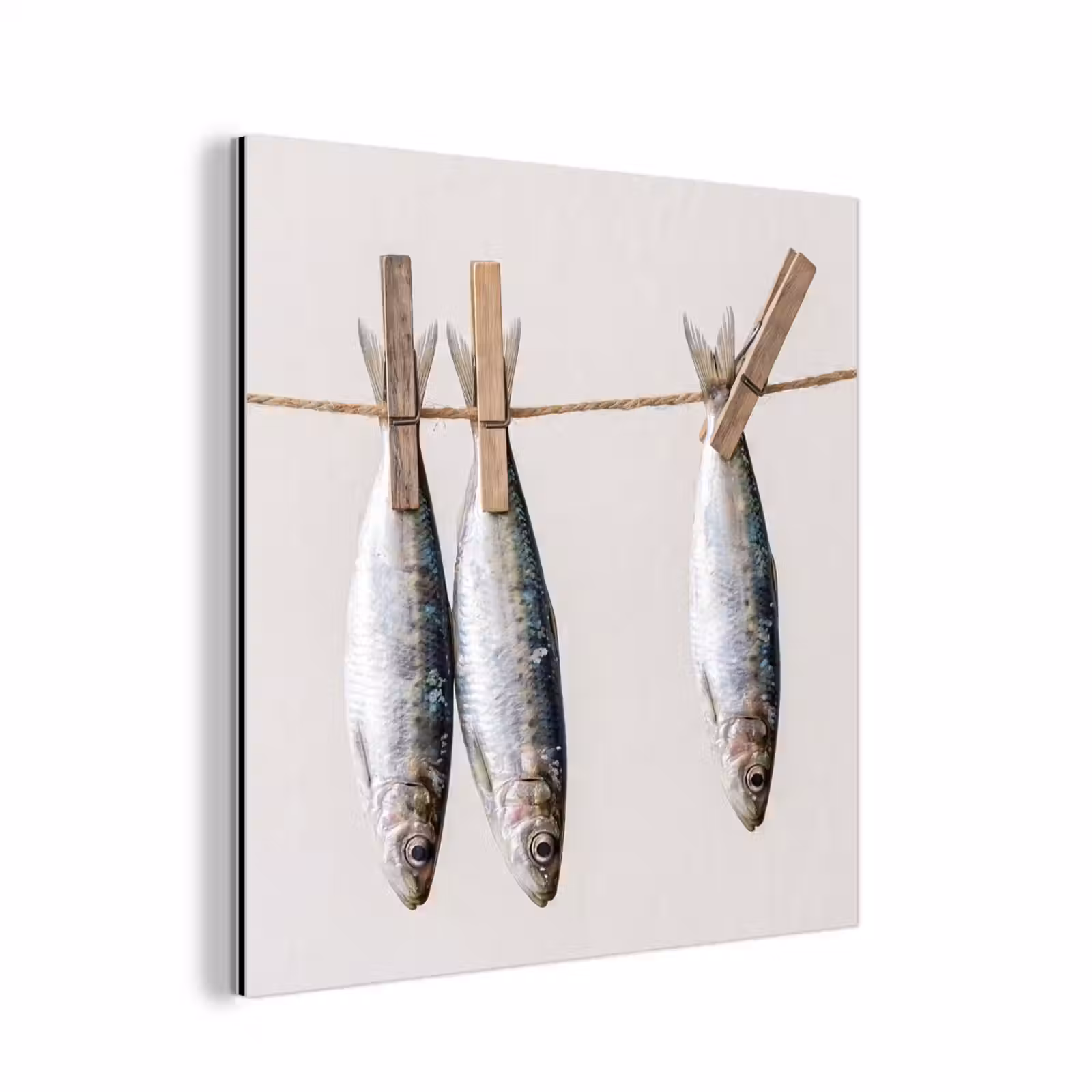 Aluminium schilderij - Vis - Hangend - Eten — 1