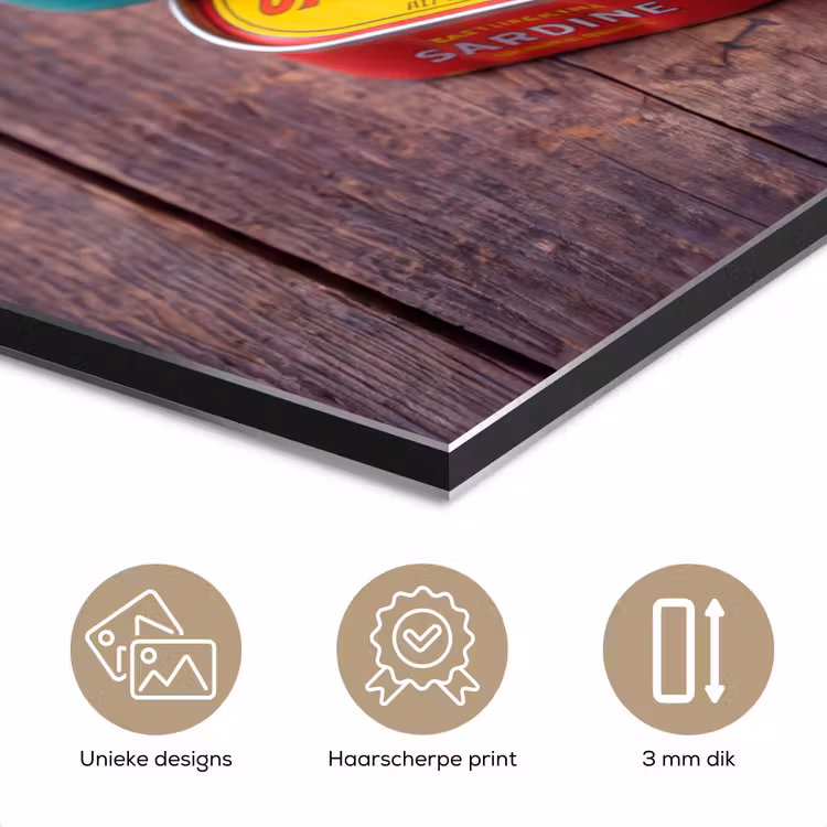 Aluminium schilderij - Vis - Blikjes - Keuken — 7