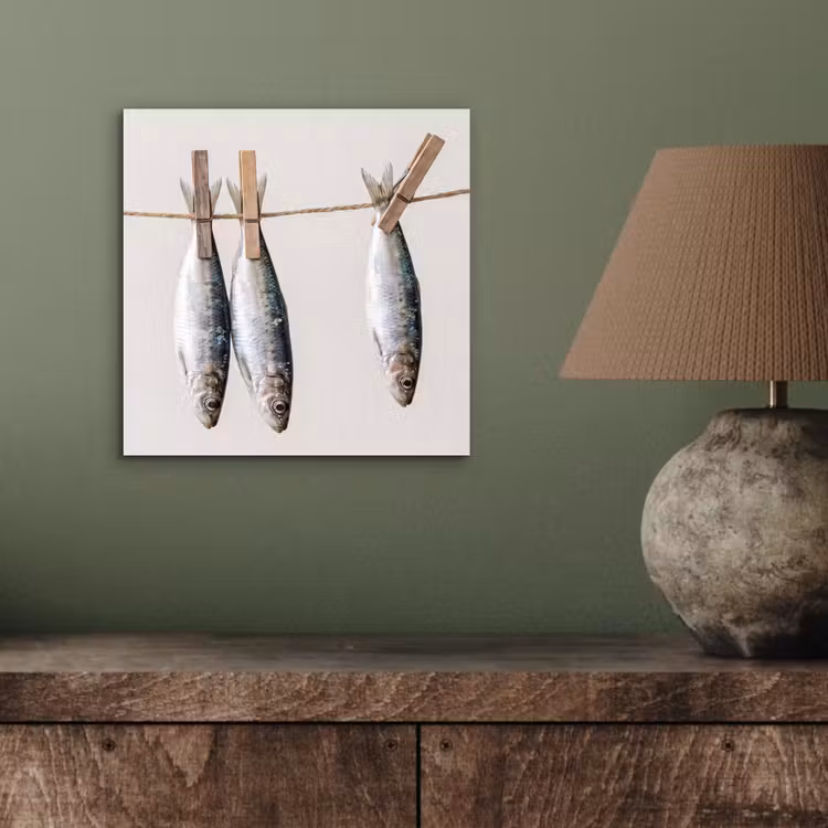 Aluminium schilderij - Vis - Hangend - Eten — 3