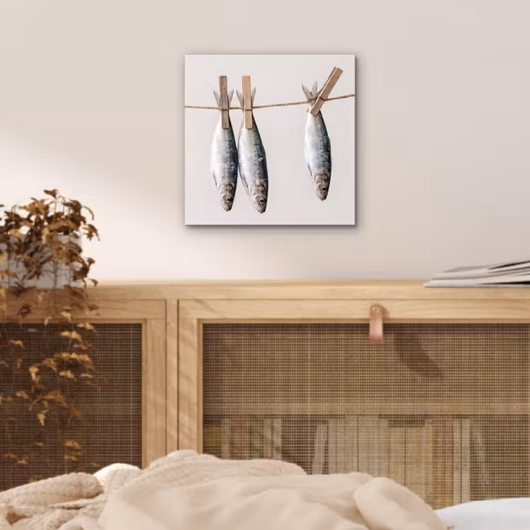 Aluminium schilderij - Vis - Hangend - Eten — 4