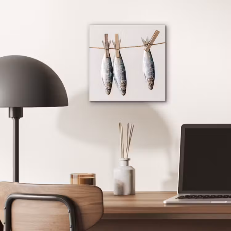 Aluminium schilderij - Vis - Hangend - Eten — 6