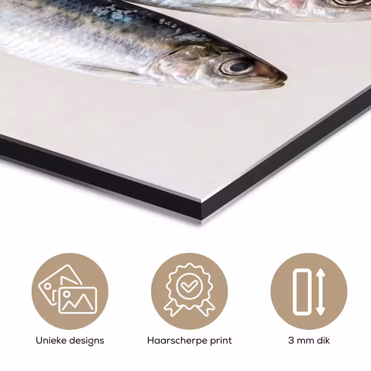 Aluminium schilderij - Vis - Hangend - Eten — 7