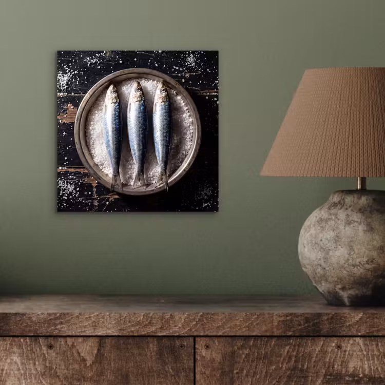 Aluminium schilderij - Vis - Zout - Eten — 3
