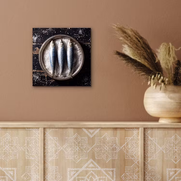 Aluminium schilderij - Vis - Zout - Eten — 5
