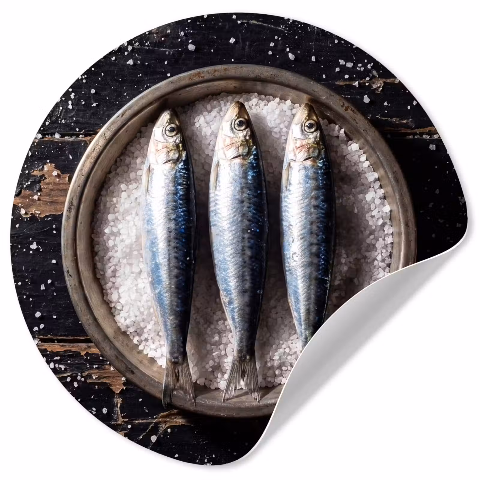Behangcirkel - Vis - Zout - Eten — 1