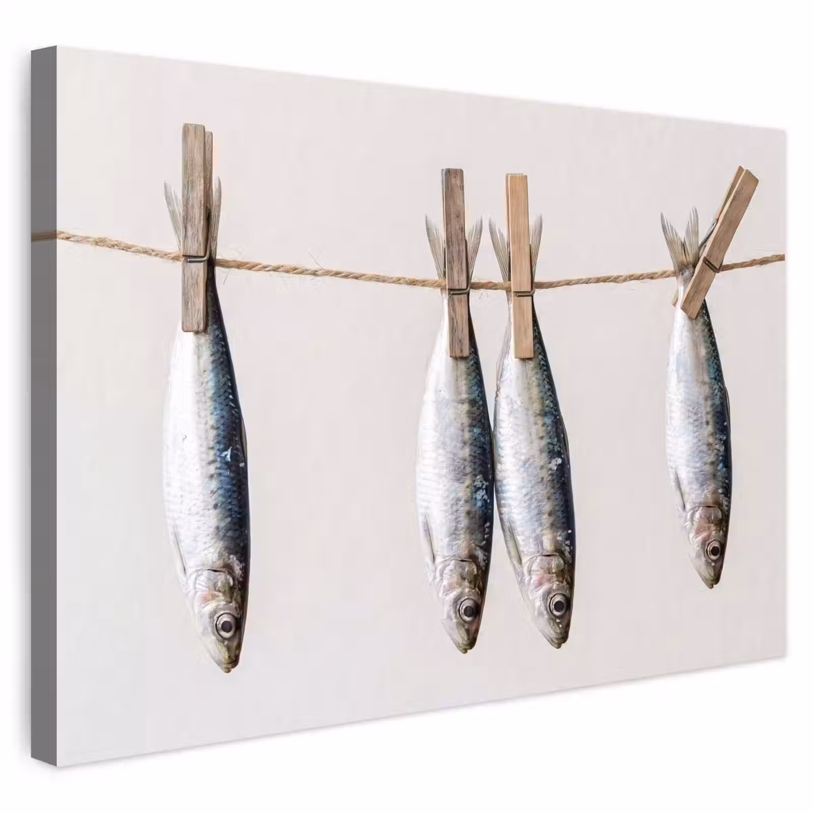 Buiten canvas - Vis - Hangend - Eten — 1